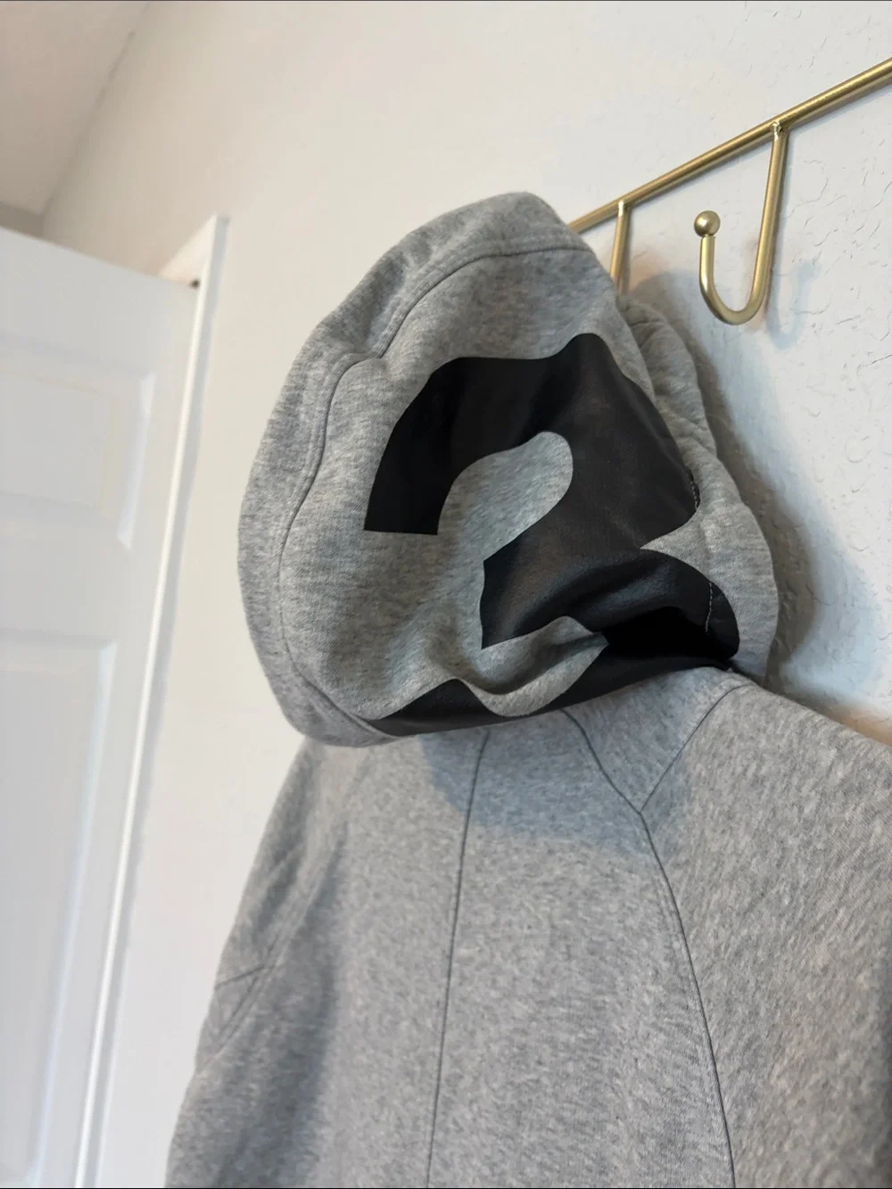 Jordan Flight Tech Full-Zip Hoodie Gray Black Logo Sleeve Size Small